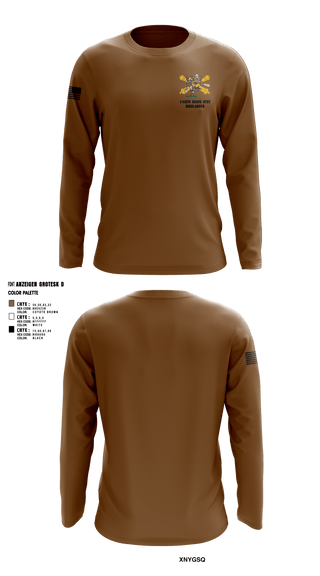Long Sleeve Performance Shirt, Bravo 1-119th FA, , Teamtime, Team time, sublimation, custom sports apparel, team uniforms, spirit wear, spiritwear, sports uniforms, custom shirts, team store, custom team store, fundraiser sports, apparel fundraiser
