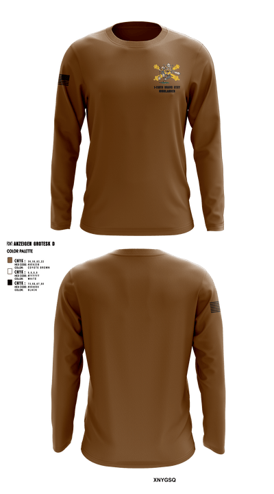 Bravo 1-119th FA 38934008 Long Sleeve Performance Shirt - 3