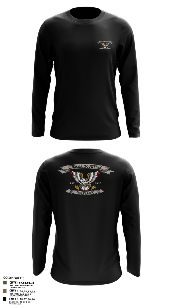 Long Sleeve Performance Shirt, Cheaha Mountain Helitack, Fire Department, Teamtime, Team time, sublimation, custom sports apparel, team uniforms, spirit wear, spiritwear, sports uniforms, custom shirts, team store, custom team store, fundraiser sports, apparel fundraiser