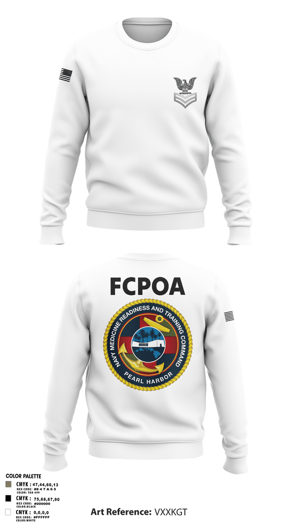 Crew Neck Sweatshirt, NMRTC-PH FCPOA, Navy, Teamtime, Team time, sublimation, custom sports apparel, team uniforms, spirit wear, spiritwear, sports uniforms, custom shirts, team store, custom team store, fundraiser sports, apparel fundraiser