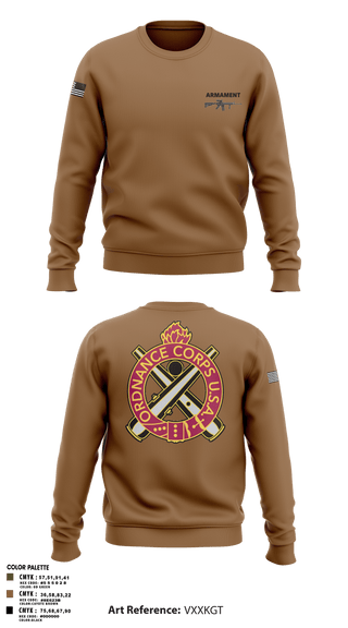 Crew Neck Sweatshirt, Armament, Army, Teamtime, Team time, sublimation, custom sports apparel, team uniforms, spirit wear, spiritwear, sports uniforms, custom shirts, team store, custom team store, fundraiser sports, apparel fundraiser