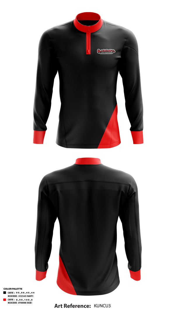 Quarter Zip Jacket, Bishops Auto Repair, , Teamtime, Team time, sublimation, custom sports apparel, team uniforms, spirit wear, spiritwear, sports uniforms, custom shirts, team store, custom team store, fundraiser sports, apparel fundraiser