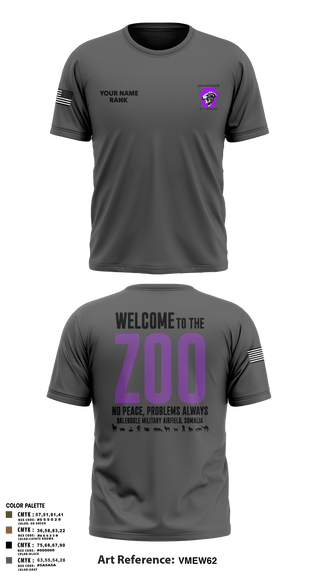 Old School Cotton Feel Shirt, Charger Co. / 2-112th Infantry Battalion, National Guard, Teamtime, Team time, sublimation, custom sports apparel, team uniforms, spirit wear, spiritwear, sports uniforms, custom shirts, team store, custom team store, fundraiser sports, apparel fundraiser