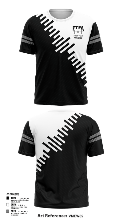 First Team Football Academy 15504820 Short Sleeve Performance Shirt - 21