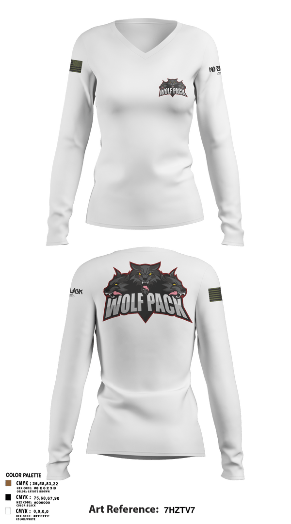Women's Long Sleeve Vneck Shirt, 501st BSB, Army, Teamtime, Team time, sublimation, custom sports apparel, team uniforms, spirit wear, spiritwear, sports uniforms, custom shirts, team store, custom team store, fundraiser sports, apparel fundraiser