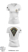 Lawrence Police FOP 1599 95636349 Women's Short Sleeve V-neck Shirt - 192
