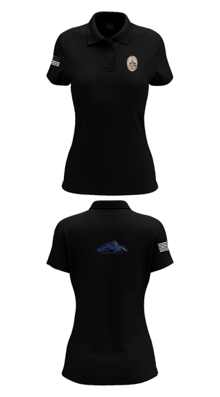 Women's Short Sleeve Performance Polo, Eagle Police Department, Police, Teamtime, Team time, sublimation, custom sports apparel, team uniforms, spirit wear, spiritwear, sports uniforms, custom shirts, team store, custom team store, fundraiser sports, apparel fundraiser