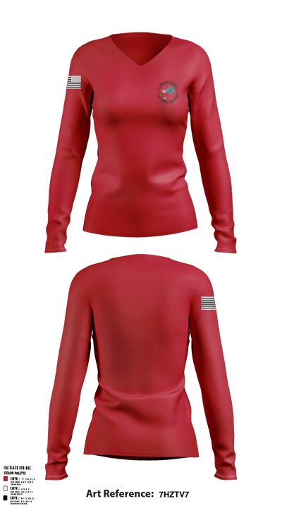 115 LRS 54264260 Women's Long Sleeve V-neck Shirt - 16