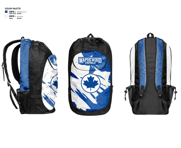 Gear Bag, Maplewood Football, Football, Teamtime, Team time, sublimation, custom sports apparel, team uniforms, spirit wear, spiritwear, sports uniforms, custom shirts, team store, custom team store, fundraiser sports, apparel fundraiser