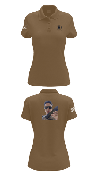 Women's Short Sleeve Performance Polo, 374TH CECI, Army, Teamtime, Team time, sublimation, custom sports apparel, team uniforms, spirit wear, spiritwear, sports uniforms, custom shirts, team store, custom team store, fundraiser sports, apparel fundraiser