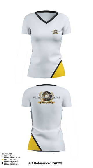 Women's Short Sleeve Vneck Shirt, VetACon, , Teamtime, Team time, sublimation, custom sports apparel, team uniforms, spirit wear, spiritwear, sports uniforms, custom shirts, team store, custom team store, fundraiser sports, apparel fundraiser