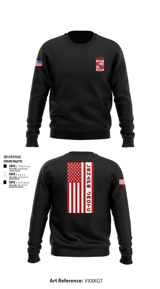 Crew Neck Sweatshirt, Lenape High School Army JROTC, , Teamtime, Team time, sublimation, custom sports apparel, team uniforms, spirit wear, spiritwear, sports uniforms, custom shirts, team store, custom team store, fundraiser sports, apparel fundraiser