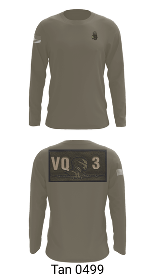 Long Sleeve Performance Shirt, VQ-3 DET TRVS, Navy, Teamtime, Team time, sublimation, custom sports apparel, team uniforms, spirit wear, spiritwear, sports uniforms, custom shirts, team store, custom team store, fundraiser sports, apparel fundraiser