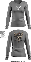 82EASOS 24073649 Women's Long Sleeve V-neck Shirt - 8