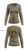 DS Davis 5549191 Women's Long Sleeve V-neck Shirt - 1
