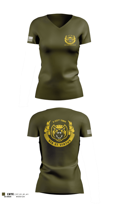 Wolverines 17219833 Women's Short Sleeve V-neck Shirt - 2