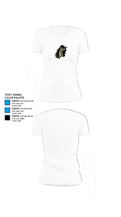 Eastern Panhandle Cavalry 42907546 Women's Short Sleeve V-neck Shirt - 18
