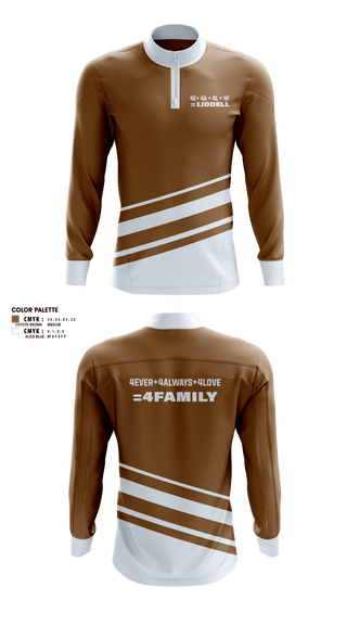 Quarter Zip Jacket, Liddell, , Teamtime, Team time, sublimation, custom sports apparel, team uniforms, spirit wear, spiritwear, sports uniforms, custom shirts, team store, custom team store, fundraiser sports, apparel fundraiser