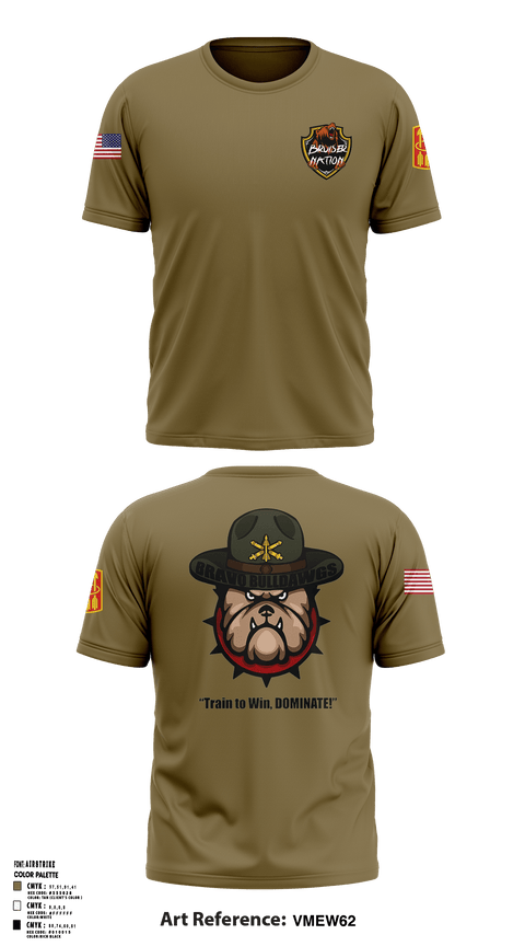 Old School Cotton Feel Shirt, Bravo Bulldawgs, Army, Teamtime, Team time, sublimation, custom sports apparel, team uniforms, spirit wear, spiritwear, sports uniforms, custom shirts, team store, custom team store, fundraiser sports, apparel fundraiser