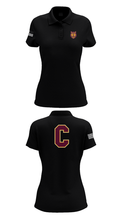 Colonie Central High School Volleyball 71332404 Women's Short Sleeve Performance Polo  - 36