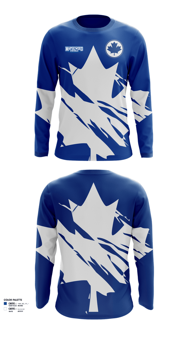 Long Sleeve Performance Shirt, Maplewood Football, Football, Teamtime, Team time, sublimation, custom sports apparel, team uniforms, spirit wear, spiritwear, sports uniforms, custom shirts, team store, custom team store, fundraiser sports, apparel fundraiser