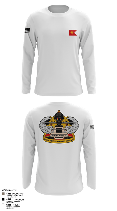 594th transportation 57328384 Long Sleeve Performance Shirt - 2