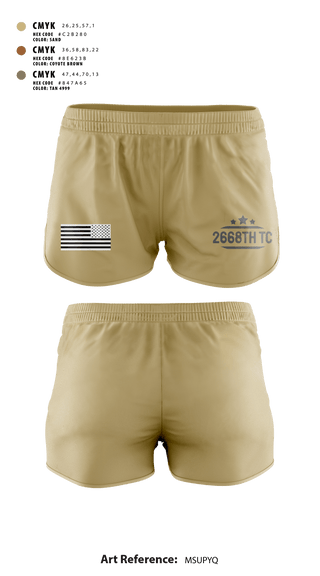 Ranger Panties, 2668th TC, National Guard, Teamtime, Team time, sublimation, custom sports apparel, team uniforms, spirit wear, spiritwear, sports uniforms, custom shirts, team store, custom team store, fundraiser sports, apparel fundraiser