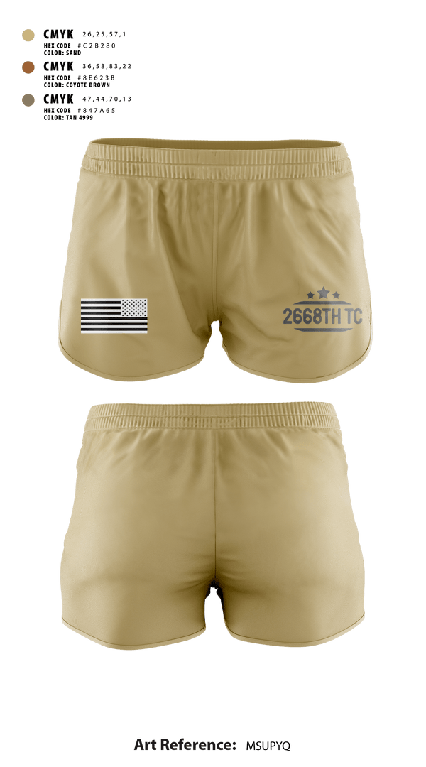 Ranger Panties, 2668th TC, National Guard, Teamtime, Team time, sublimation, custom sports apparel, team uniforms, spirit wear, spiritwear, sports uniforms, custom shirts, team store, custom team store, fundraiser sports, apparel fundraiser