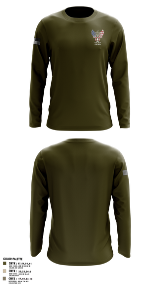 Long Sleeve Performance Shirt, , Air Force, Teamtime, Team time, sublimation, custom sports apparel, team uniforms, spirit wear, spiritwear, sports uniforms, custom shirts, team store, custom team store, fundraiser sports, apparel fundraiser