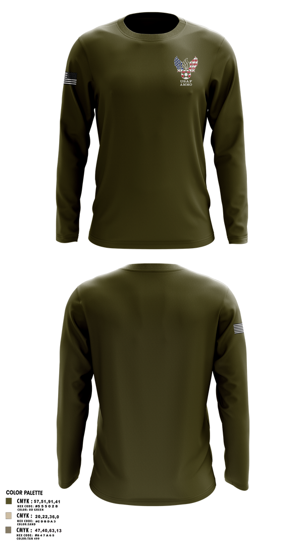 Long Sleeve Performance Shirt, , Air Force, Teamtime, Team time, sublimation, custom sports apparel, team uniforms, spirit wear, spiritwear, sports uniforms, custom shirts, team store, custom team store, fundraiser sports, apparel fundraiser