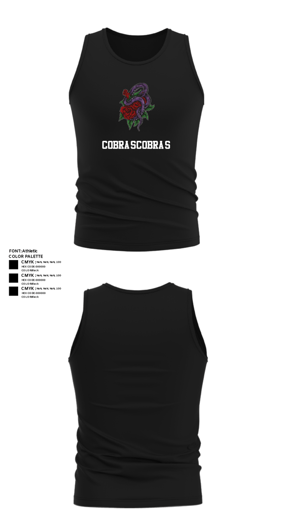 Tank Top, CobrasCobras, Swimming, Teamtime, Team time, sublimation, custom sports apparel, team uniforms, spirit wear, spiritwear, sports uniforms, custom shirts, team store, custom team store, fundraiser sports, apparel fundraiser