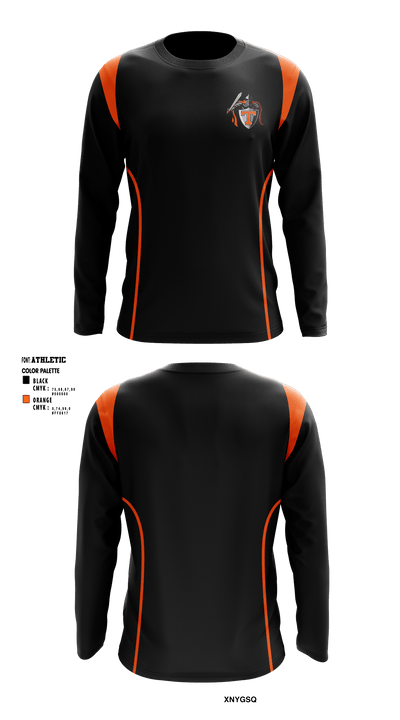 Black Knights 19410251 Long Sleeve Performance Shirt - 1