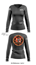 MTFPD Water Rescue Teams 62483869 Women's Long Sleeve V-neck Shirt - 5