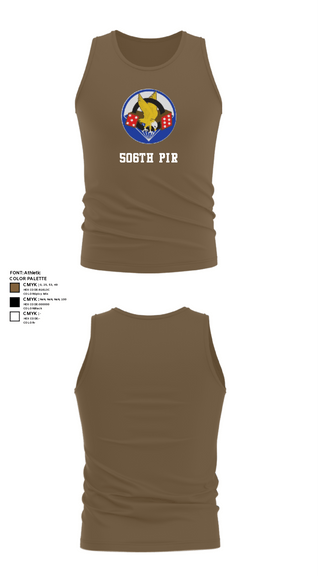 Tank Top, 506th PIR, Army, Teamtime, Team time, sublimation, custom sports apparel, team uniforms, spirit wear, spiritwear, sports uniforms, custom shirts, team store, custom team store, fundraiser sports, apparel fundraiser