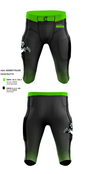 Football Pants, Martin County Panthers Football And Cheer, Football, Teamtime, Team time, sublimation, custom sports apparel, team uniforms, spirit wear, spiritwear, sports uniforms, custom shirts, team store, custom team store, fundraiser sports, apparel fundraiser