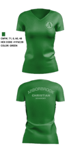 Arborbrook Christian Academy Falcons 15846524 Women's Short Sleeve V-neck Shirt - 1