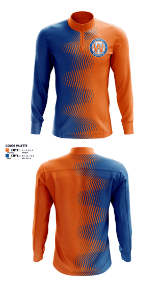 Quarter Zip Jacket, Wilmington Youth Rowing Association, Spirit Store, Teamtime, Team time, sublimation, custom sports apparel, team uniforms, spirit wear, spiritwear, sports uniforms, custom shirts, team store, custom team store, fundraiser sports, apparel fundraiser