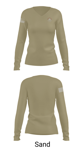 Women's Long Sleeve Vneck Shirt, GFSC, 1-12 CAV, , Teamtime, Team time, sublimation, custom sports apparel, team uniforms, spirit wear, spiritwear, sports uniforms, custom shirts, team store, custom team store, fundraiser sports, apparel fundraiser