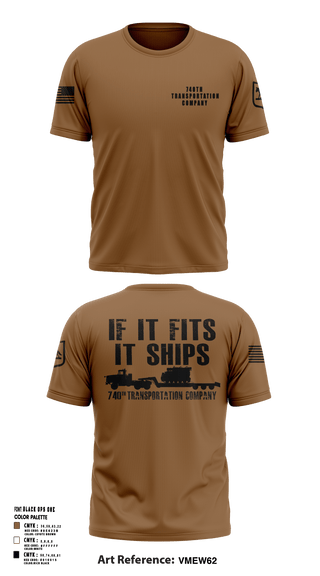 Short Sleeve Performance Shirt, 740TH TRANSPORTATION COMPANY, National Guard, Teamtime, Team time, sublimation, custom sports apparel, team uniforms, spirit wear, spiritwear, sports uniforms, custom shirts, team store, custom team store, fundraiser sports, apparel fundraiser