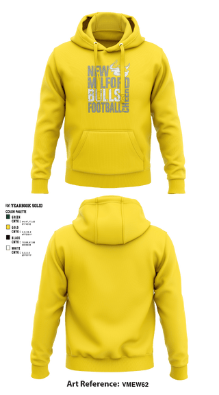 Hoodie, New Milford Bulls Football And Cheerleading, Football, Teamtime, Team time, sublimation, custom sports apparel, team uniforms, spirit wear, spiritwear, sports uniforms, custom shirts, team store, custom team store, fundraiser sports, apparel fundraiser