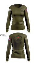 Alpha Company 1-138th Infantry Regiment 86891833 Women's Long Sleeve V-neck Shirt - 201