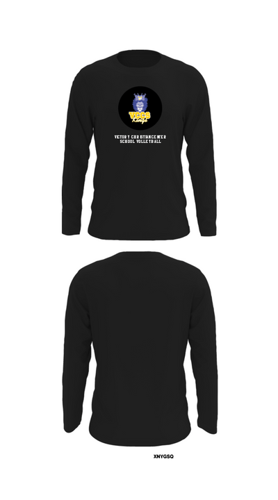Victory Christian Center School Volleyball 8557408 Long Sleeve Performance Shirt - 27