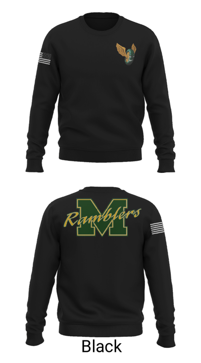 McBain High School Volleyball 93247142 Crew Neck Sweatshirt - 21