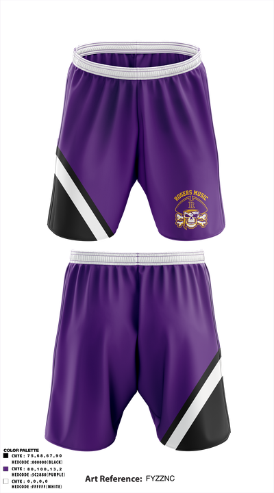 Rogers Music 78433672 Athletic Shorts With Pockets - 3