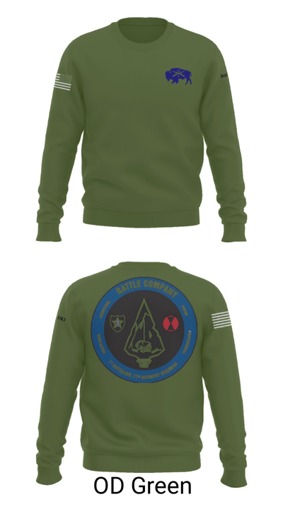 Battle company 1-17IN 67217435 Crew Neck Sweatshirt - 45