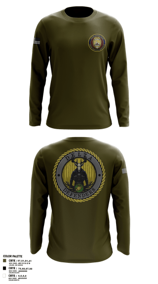 Long Sleeve Performance Shirt, PMO Delta, Marines, Teamtime, Team time, sublimation, custom sports apparel, team uniforms, spirit wear, spiritwear, sports uniforms, custom shirts, team store, custom team store, fundraiser sports, apparel fundraiser