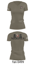 806 Marines 13874790 Women's Short Sleeve V-neck Shirt - 68