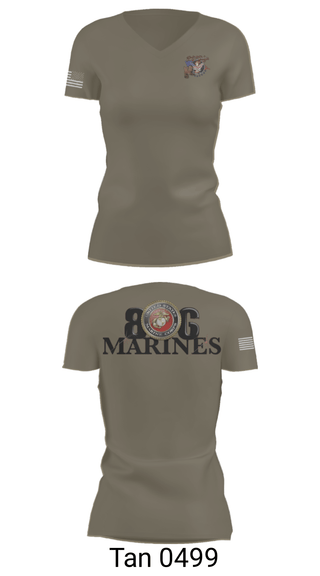 Women's Short Sleeve Vneck Shirt, 806 MarinesBoots and Badges of the South Plains, Fire Department, Teamtime, Team time, sublimation, custom sports apparel, team uniforms, spirit wear, spiritwear, sports uniforms, custom shirts, team store, custom team store, fundraiser sports, apparel fundraiser