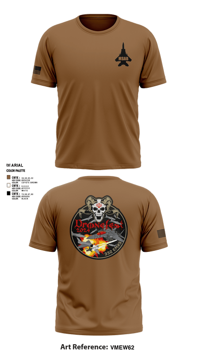 332nd EMXS 72037351 Short Sleeve Performance Shirt - 4