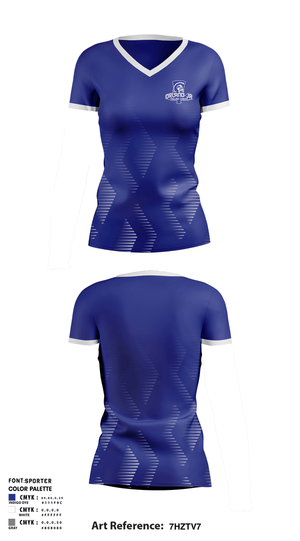 Women's Short Sleeve Vneck Shirt, Orland Jr Trojans Cheer, Cheer, Teamtime, Team time, sublimation, custom sports apparel, team uniforms, spirit wear, spiritwear, sports uniforms, custom shirts, team store, custom team store, fundraiser sports, apparel fundraiser